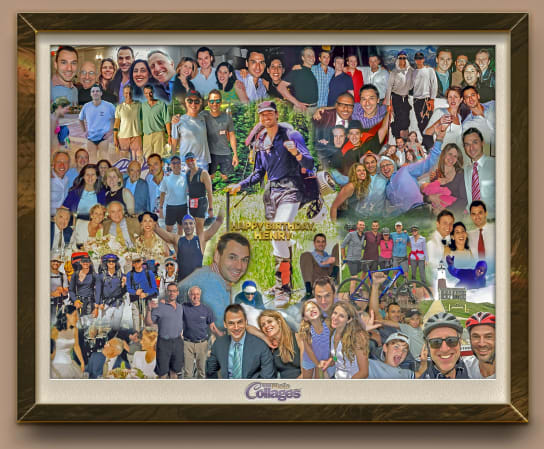 Personalized and unique 50th birthday gift images