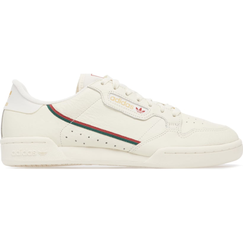 Adidas Originals Continental 80 Core White Active Maroon Collegiate Green Influenceu