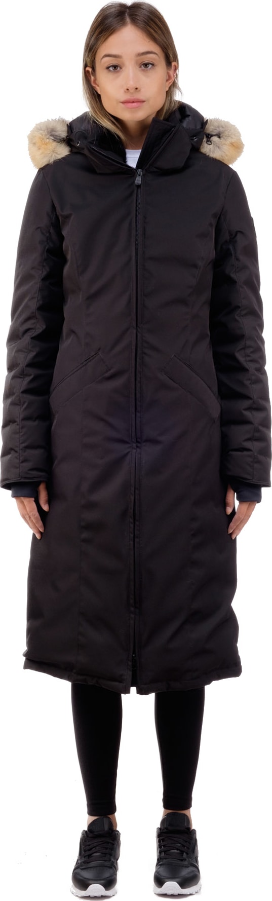 canada goose® elrose parka black label black herringbone canada goose® elrose parka black label black herringbone