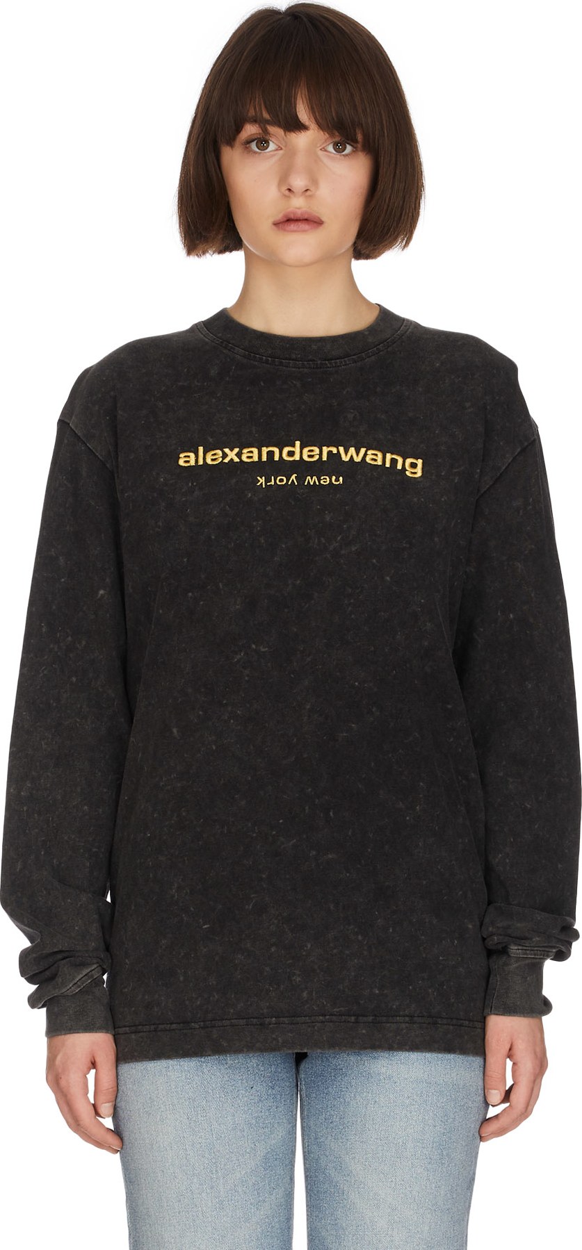 アレキサンダーワン ALEXANDER WANG 現行モデル acid wash Tシャツ