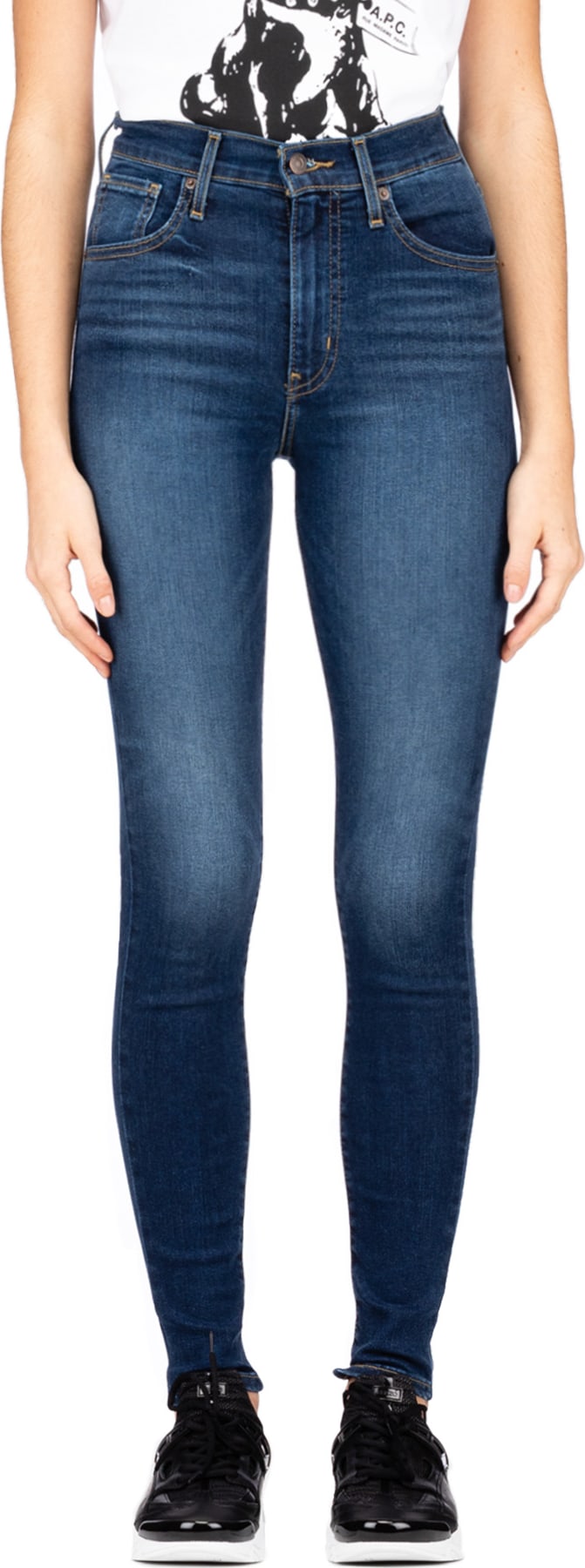 levi's mile high super skinny breakthrough blue