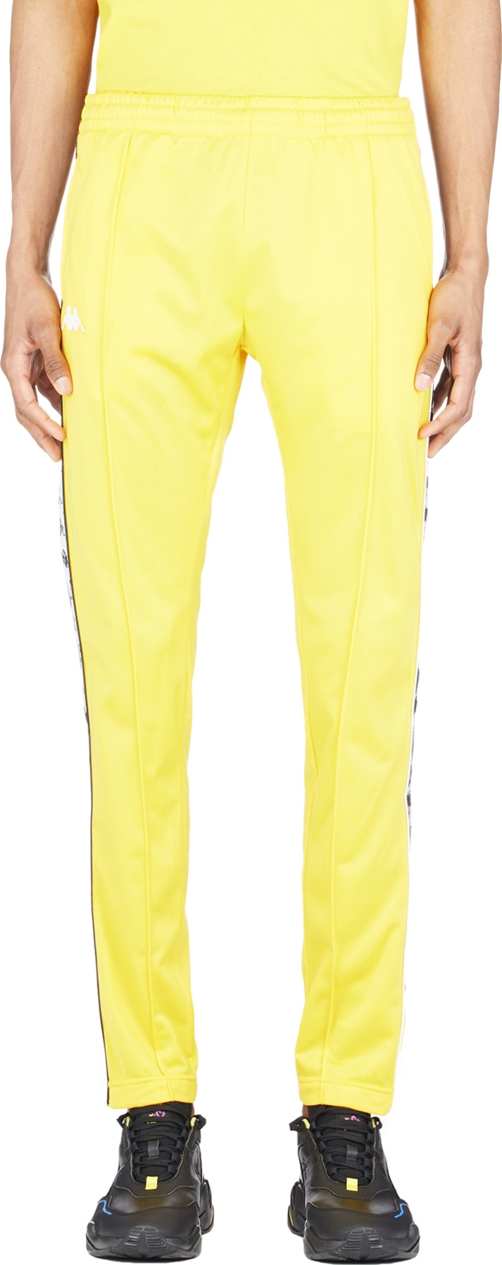 kappa snap button track pants