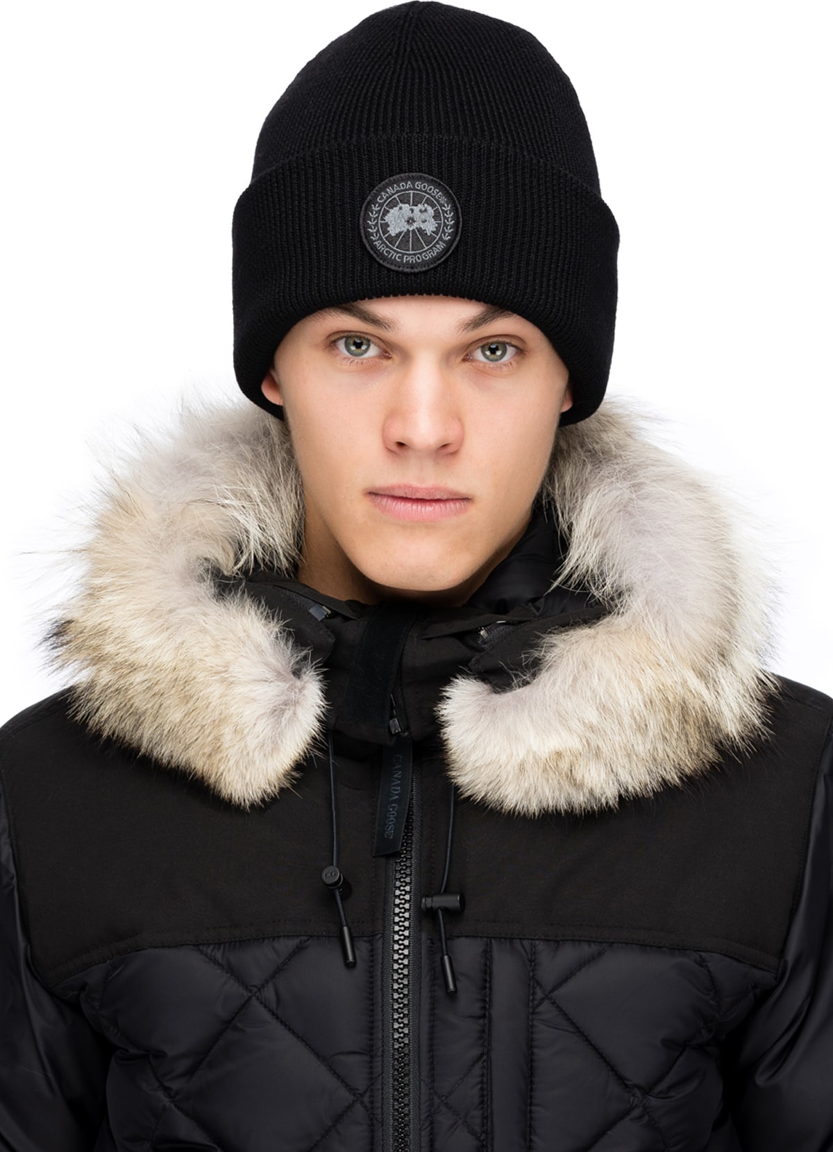 canada goose hat black label