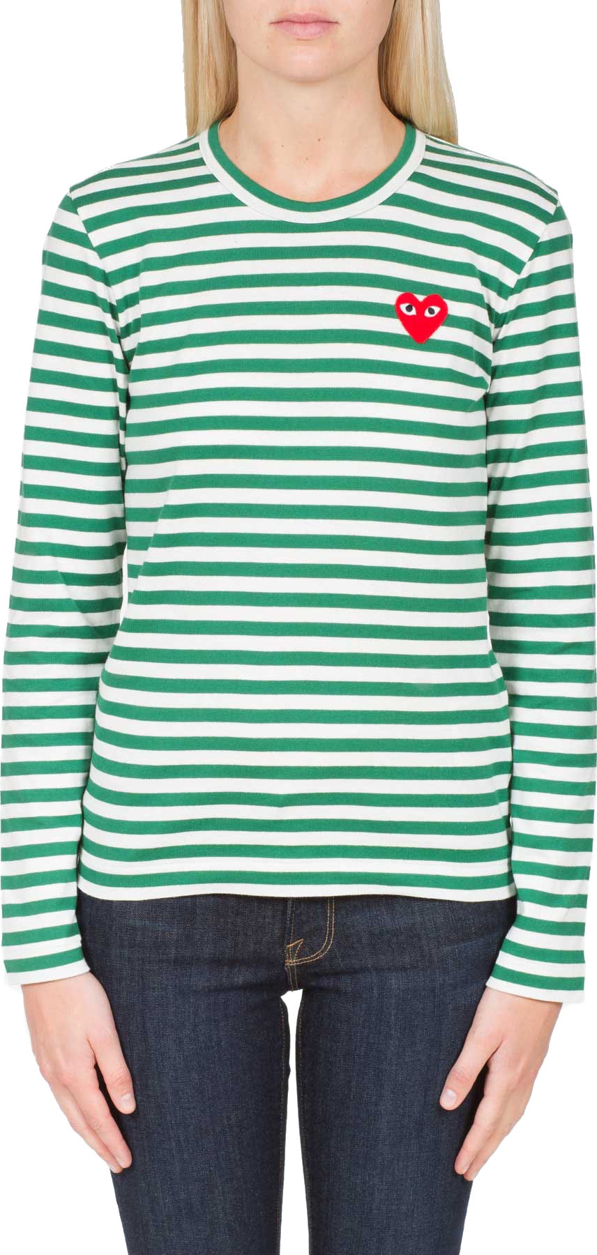 comme des garçons t shirt verte