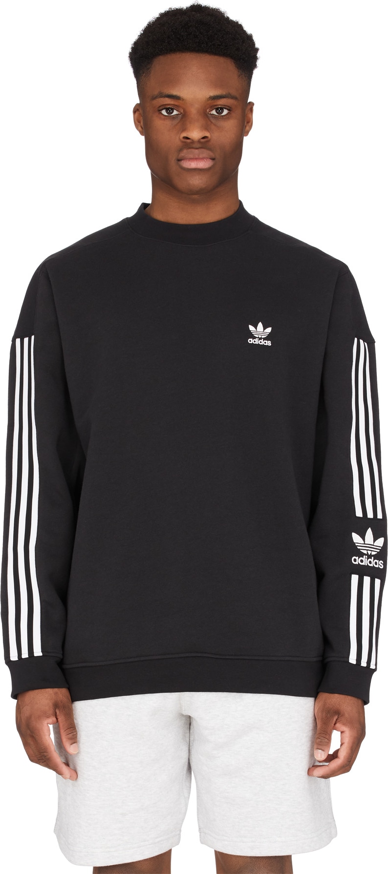 adidas lock up logo crew neck sweatshirt