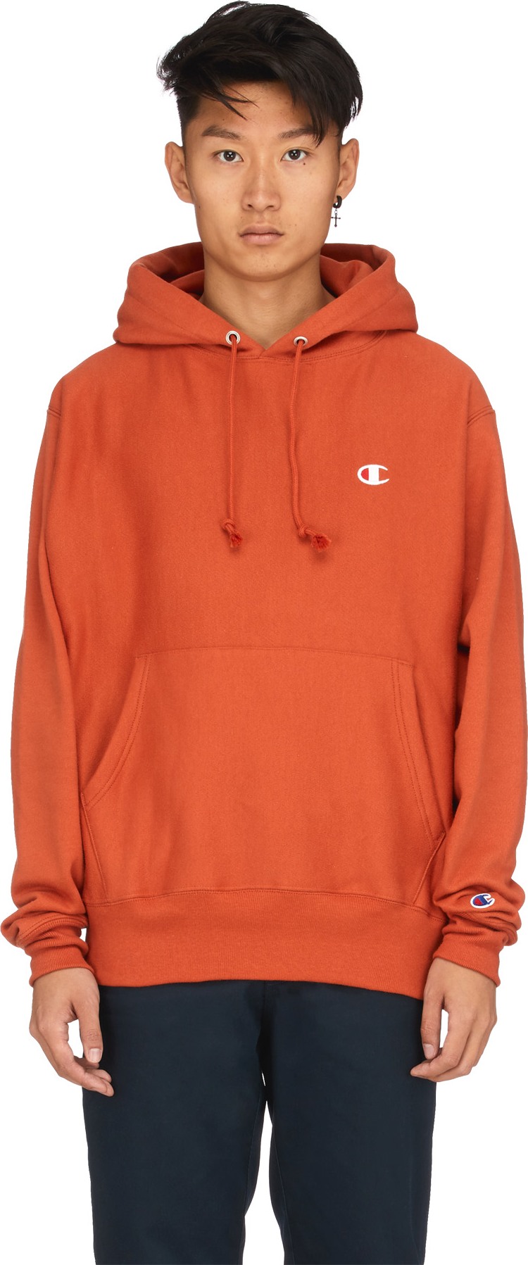 champion burnt orange hoodie