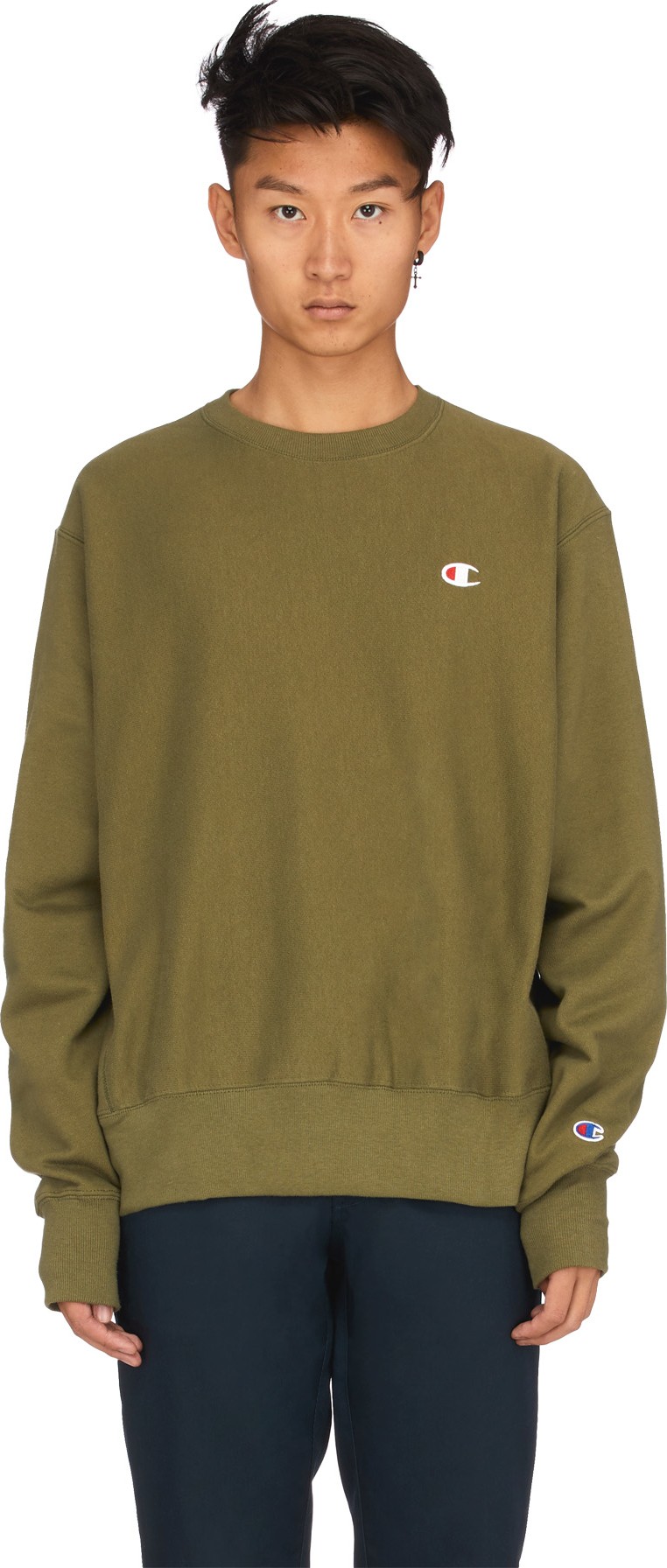 cargo olive champion sweatshirt