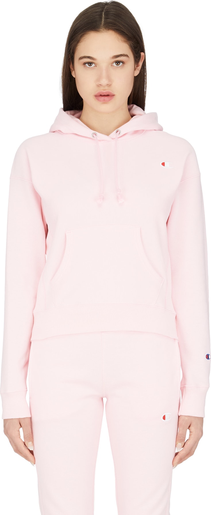 champion reverse weave hoodie pink candy