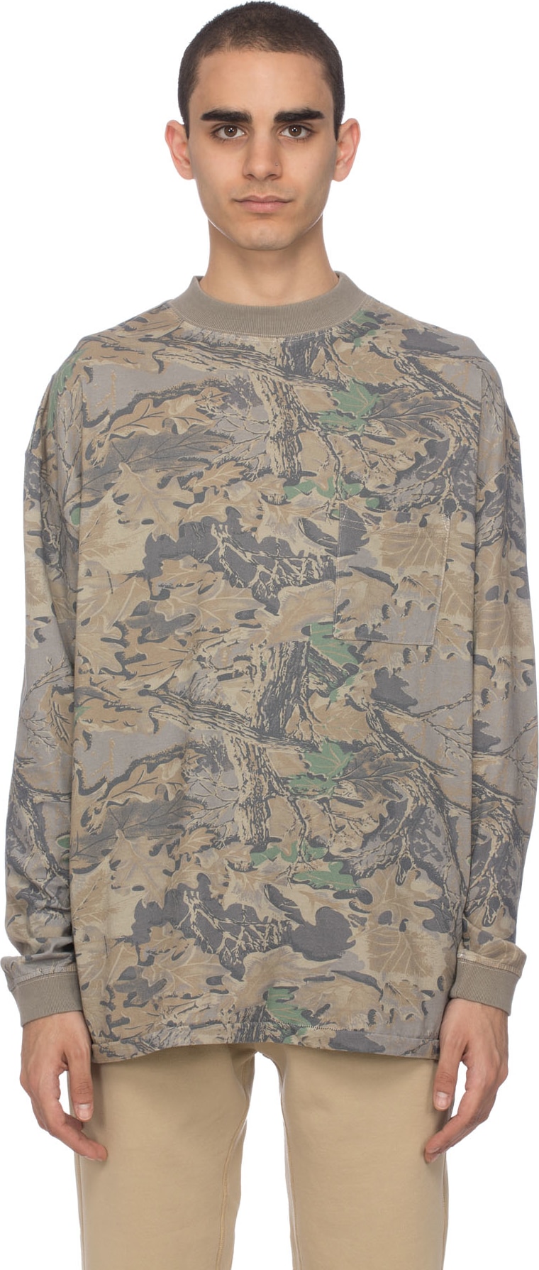 yeezy mock neck sweatshirt