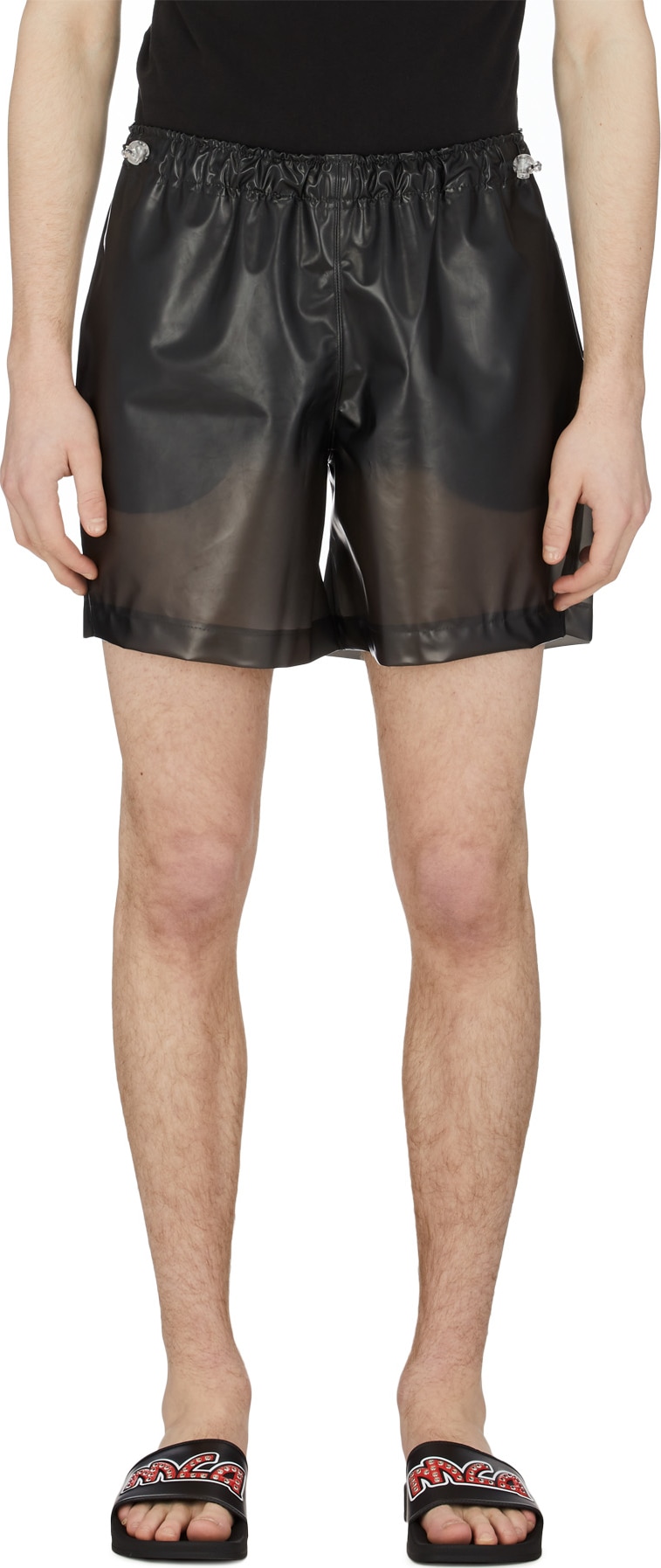 MISBHV PVC Shorts Black influenceu