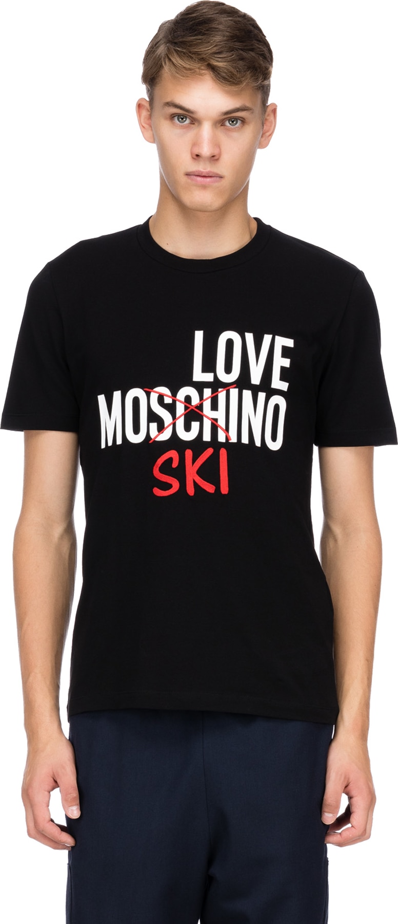 Love Moschino: Love Ski T-Shirt - Black 