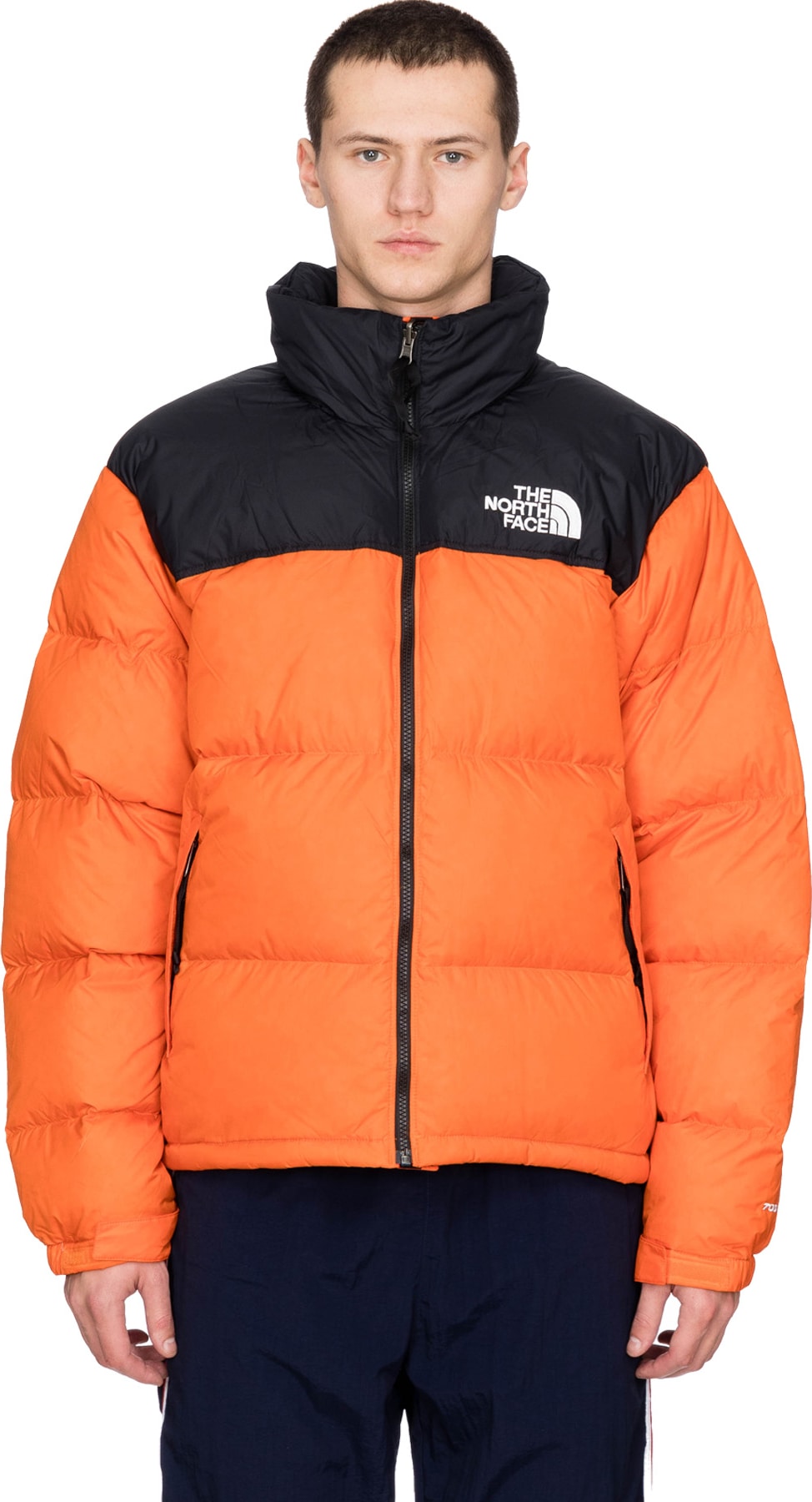 1996 retro nuptse jacket persian orange