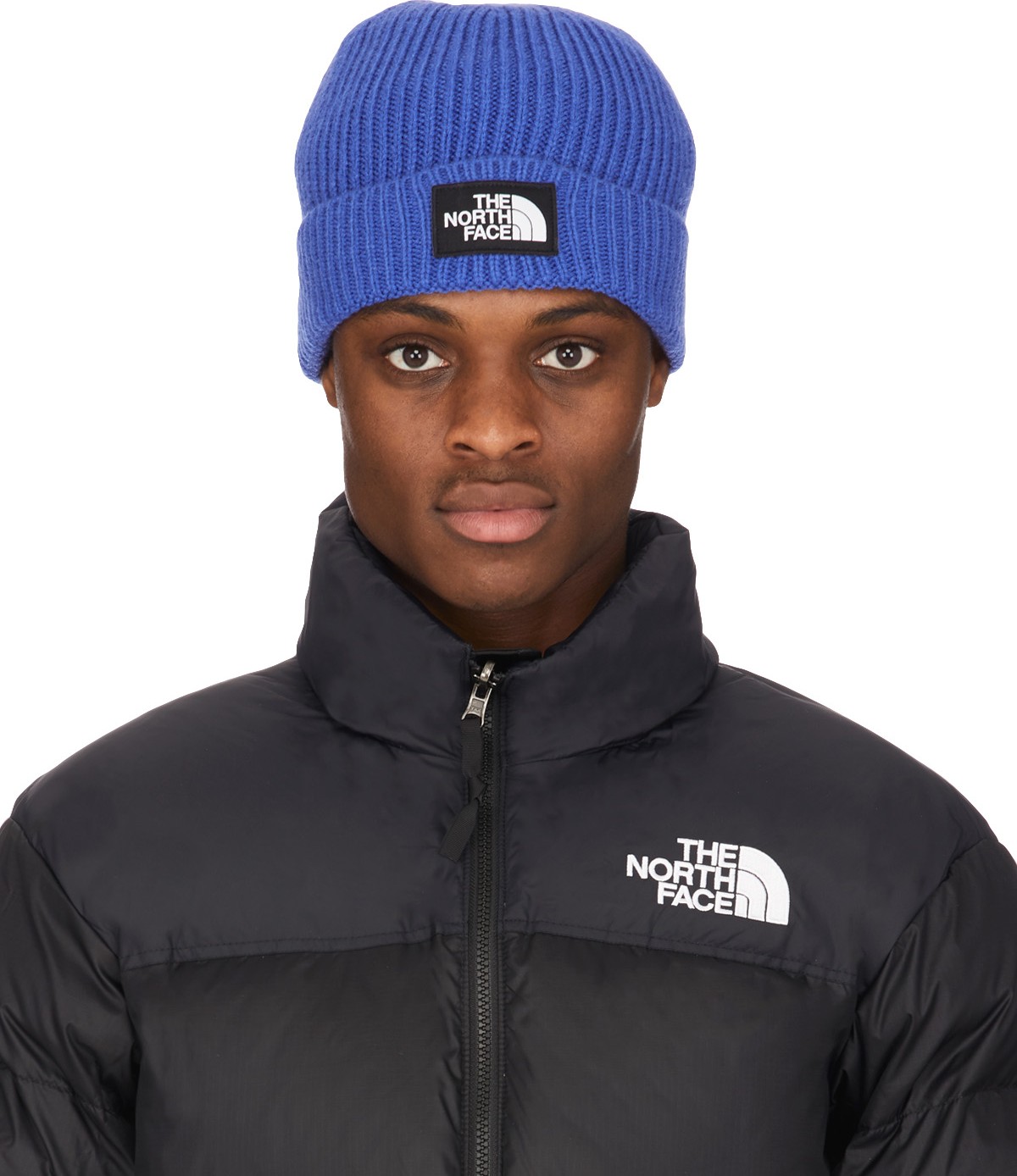 north face box logo beanie