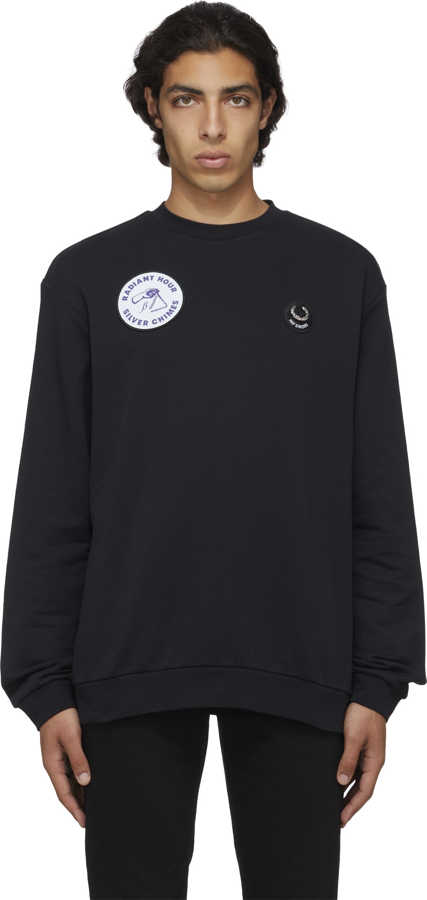 Fred Perry x Raf Simons - Raf Simons Patch Detail Crew Sweater