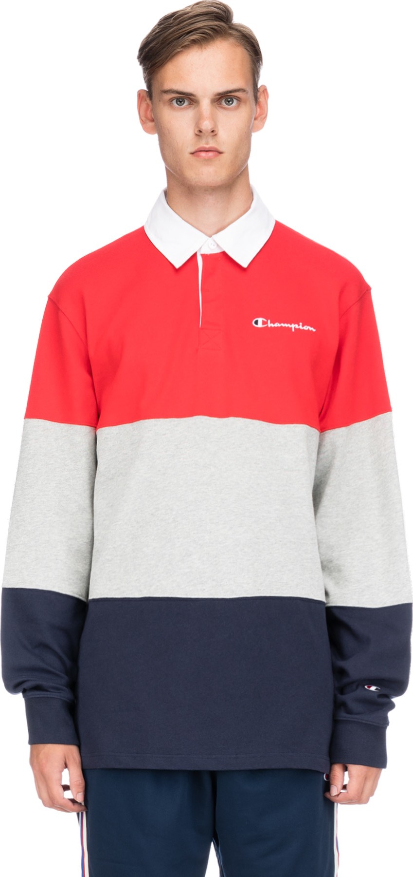 champion colorblock rugby shirt