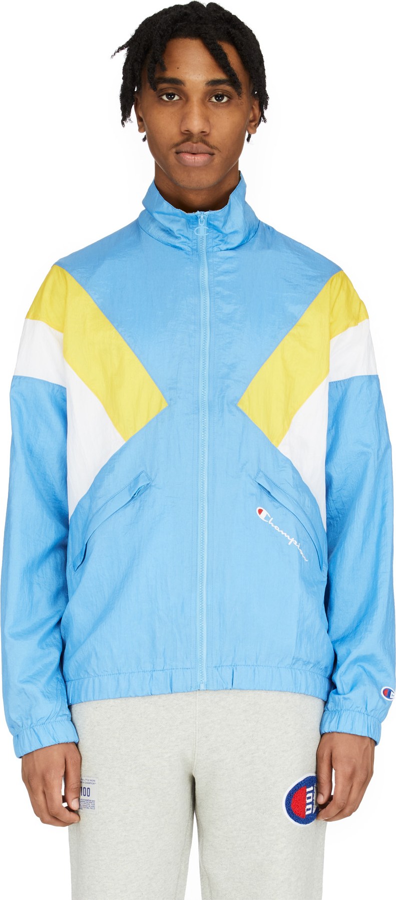 nylon warm up jacket