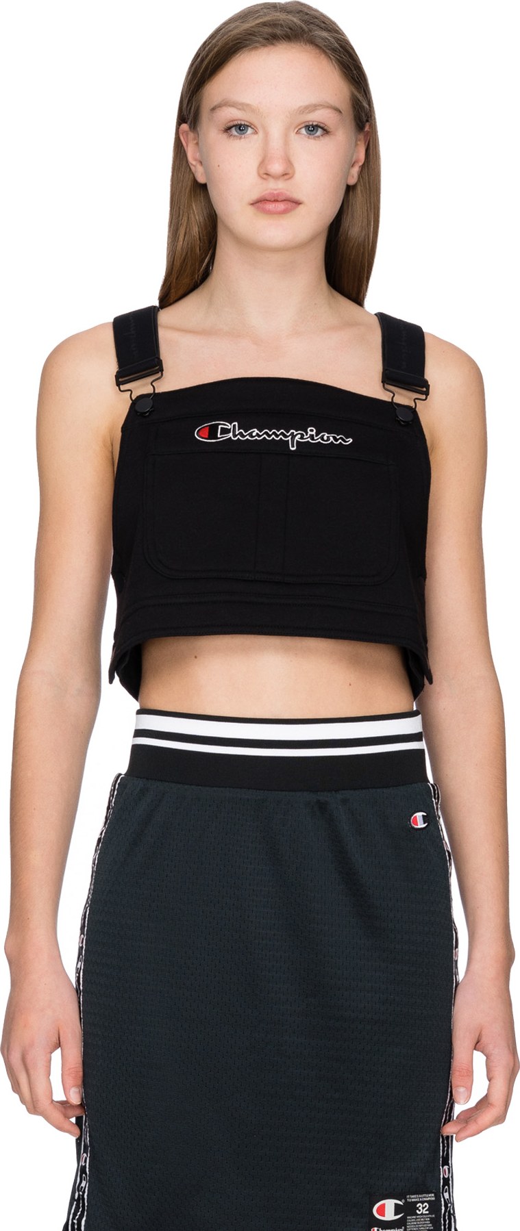 champion bib crop top