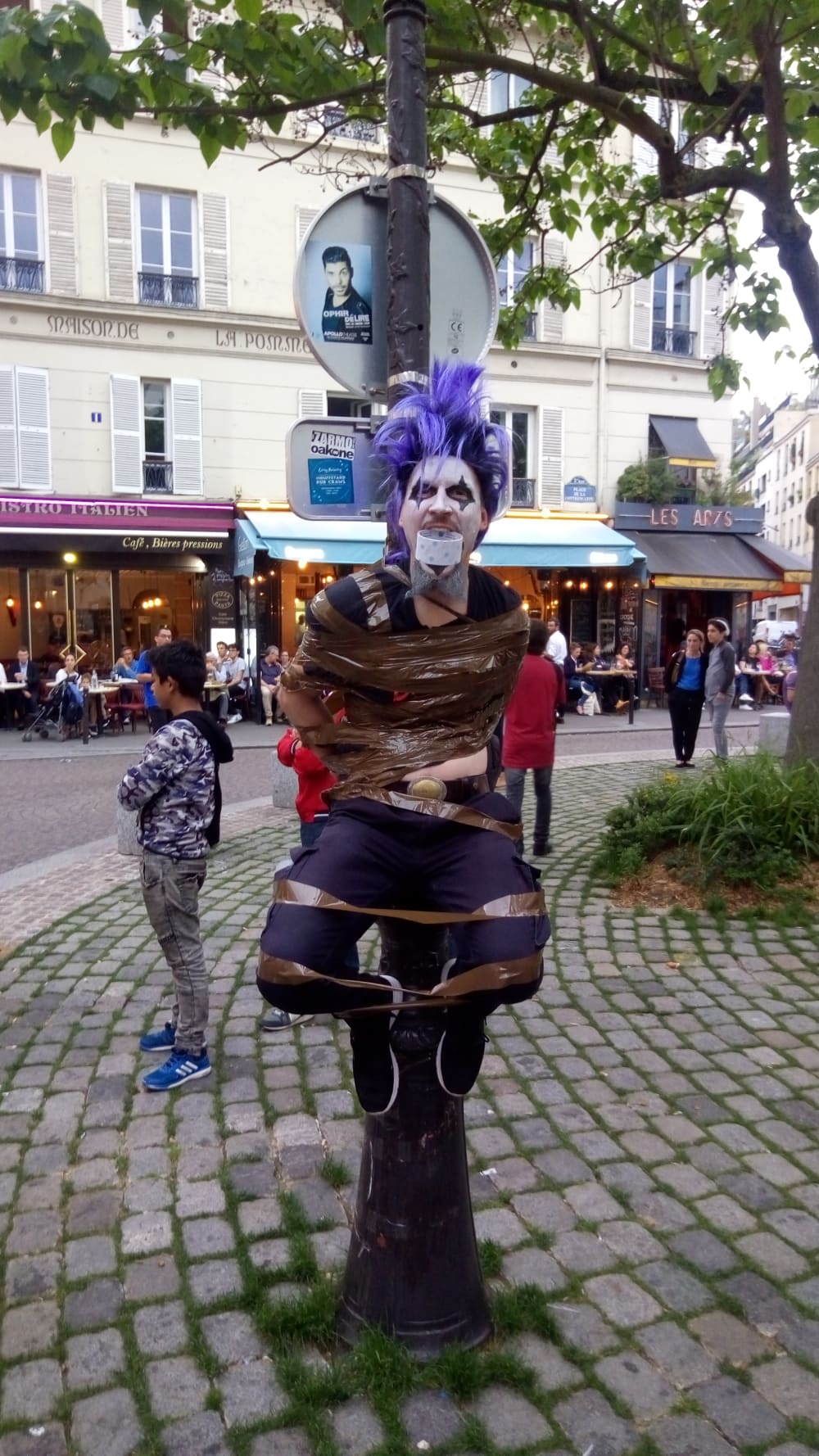 Mouffetard Descotchage du poteau