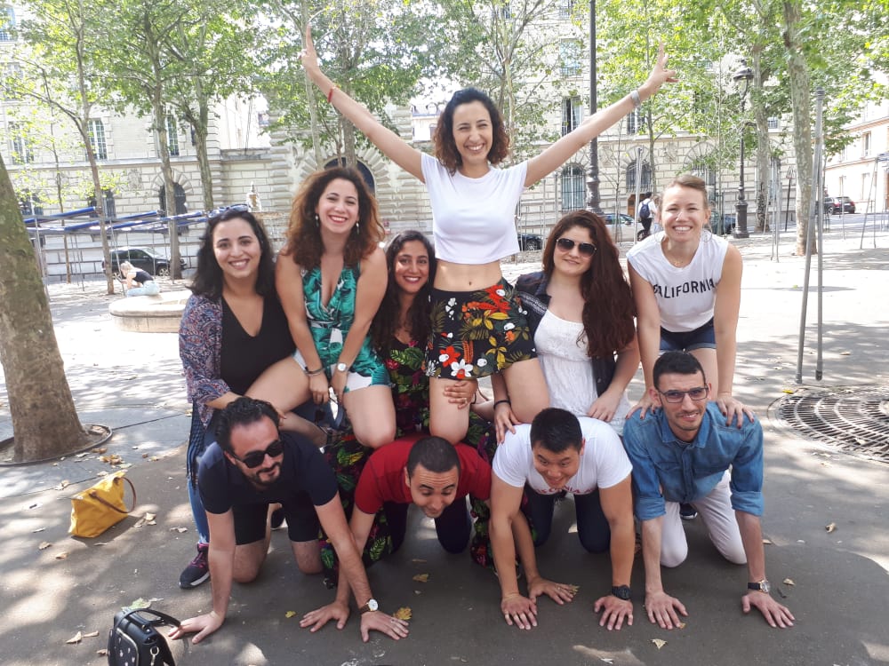 Mouffetard Pyramide humaine