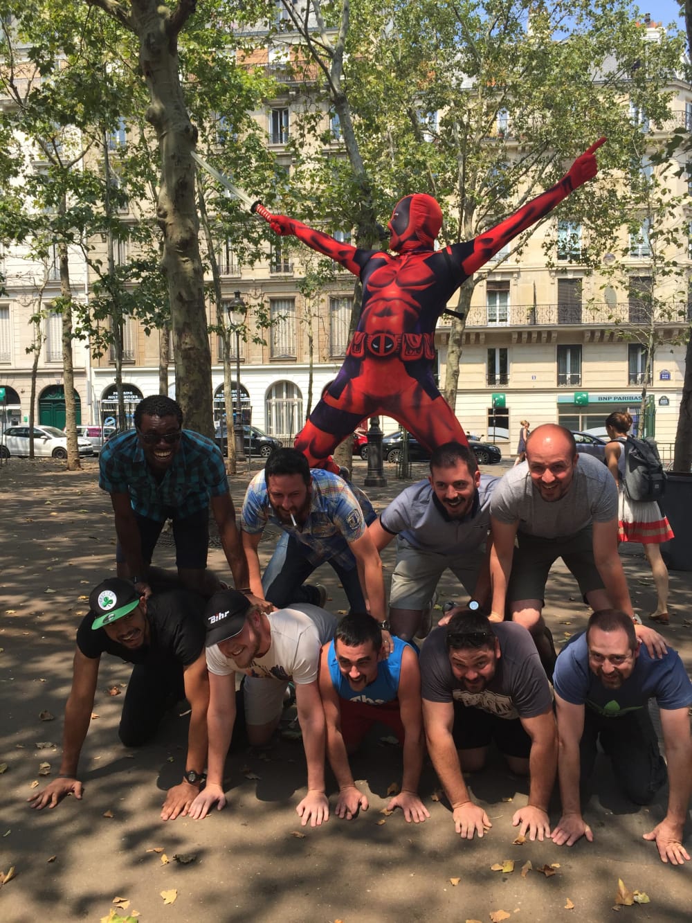 Mouffetard Pyramide humaine