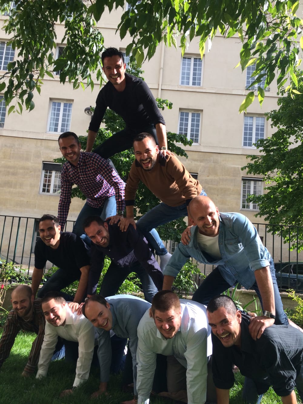 Mouffetard Pyramide humaine