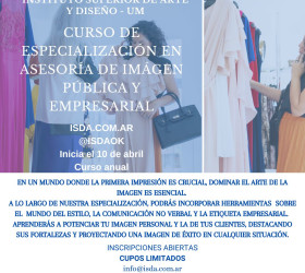 CURSO DE ESPECIALIZACIÓN en Asesoría de imagen pública y empresarial.