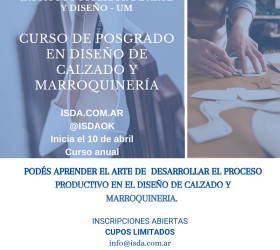 CURSO DE POSGRADO en Diseño de calzado y marroquinería