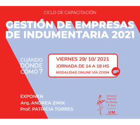 GESTIÓN DE EMPRESAS DE INDUMENTARIA 2021