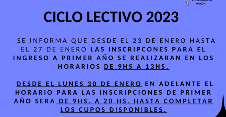 Inscripciones 2023