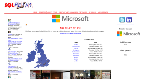 Revised site homepage