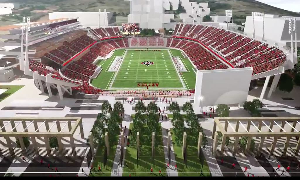 SDSU Unveils 250 Million Stadium for Mission Valley