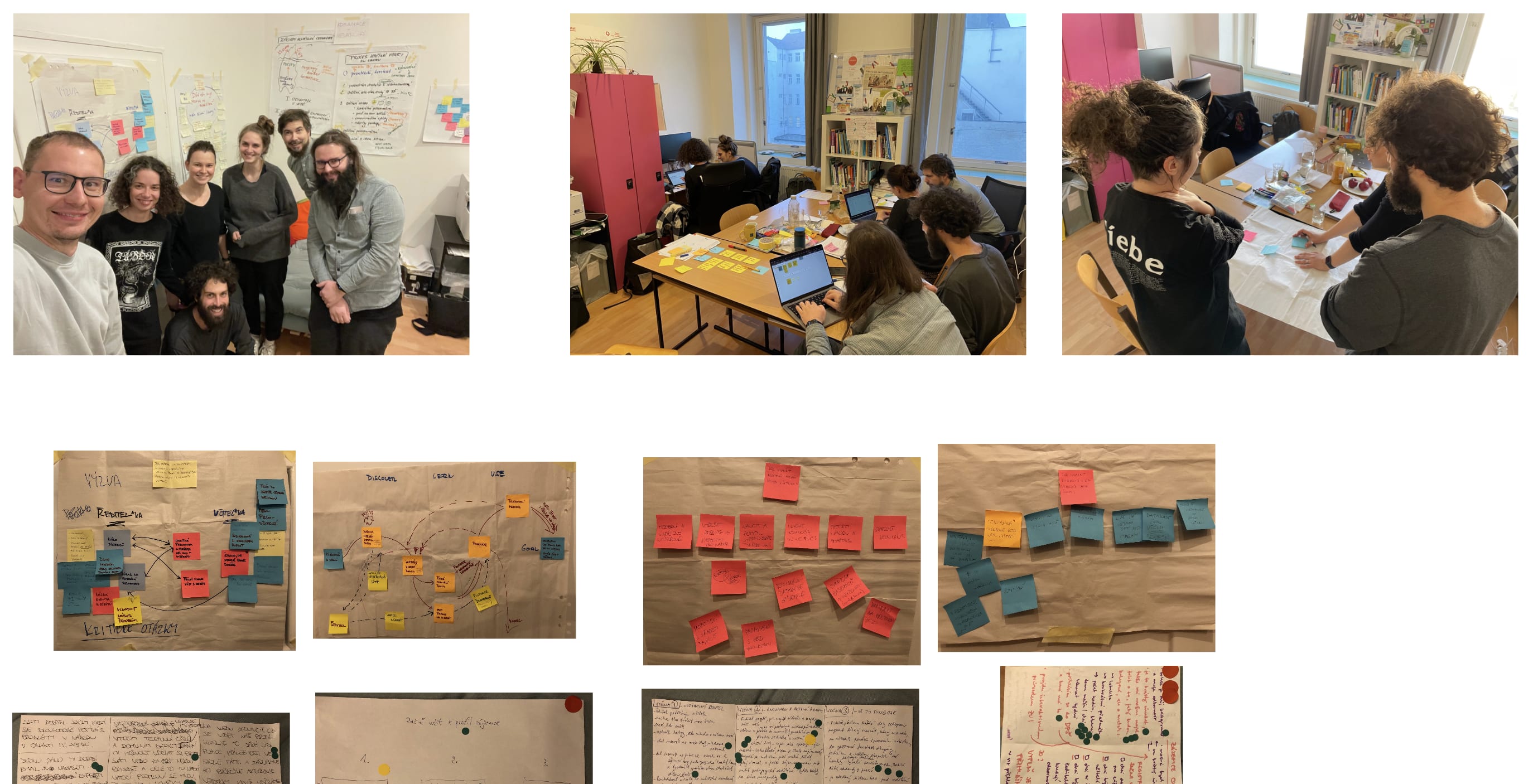 Part of team during one of the in–person workshops