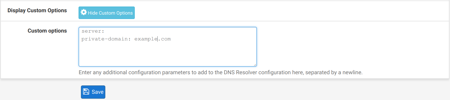 pfSense Settings