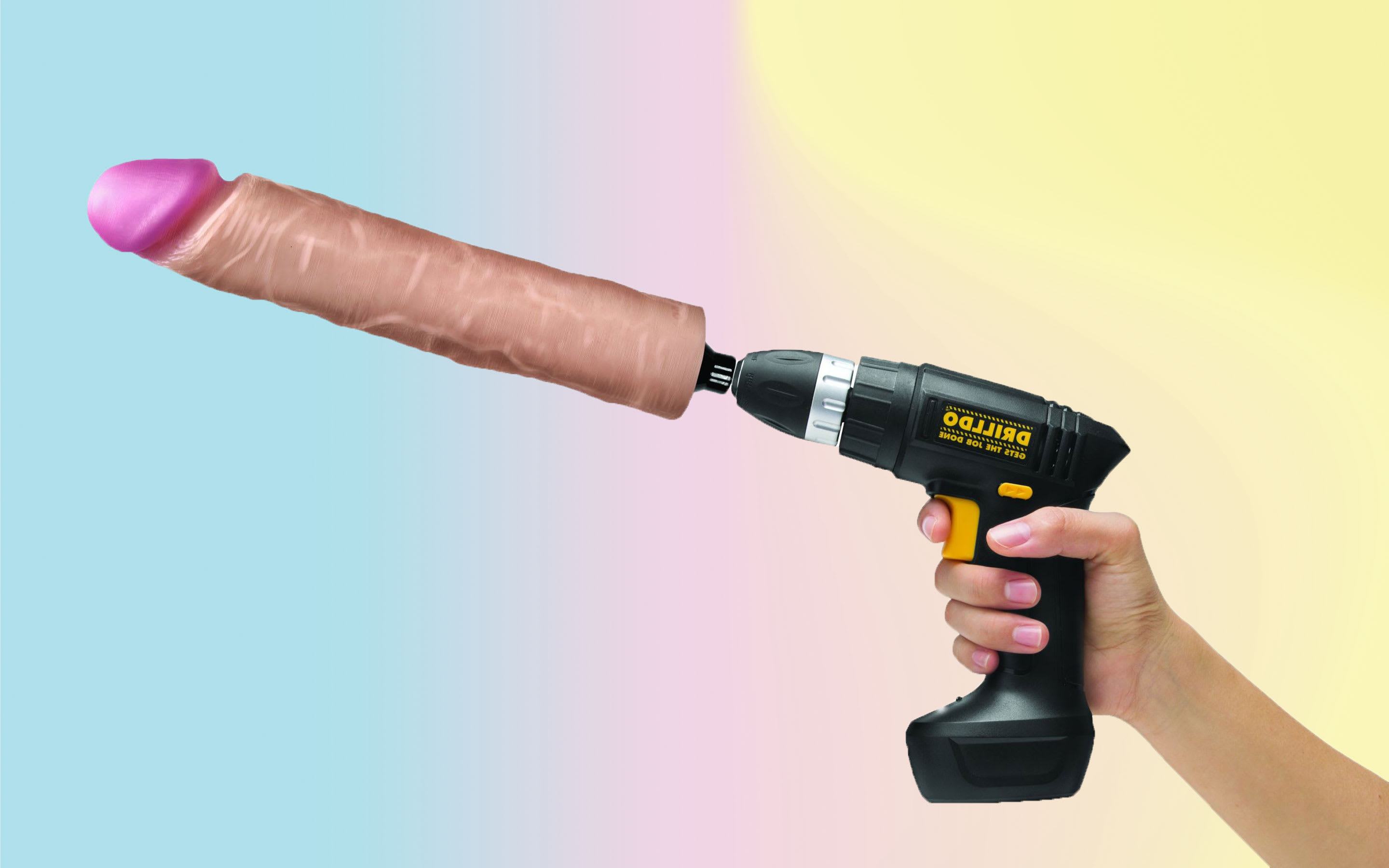 Drilled dildo