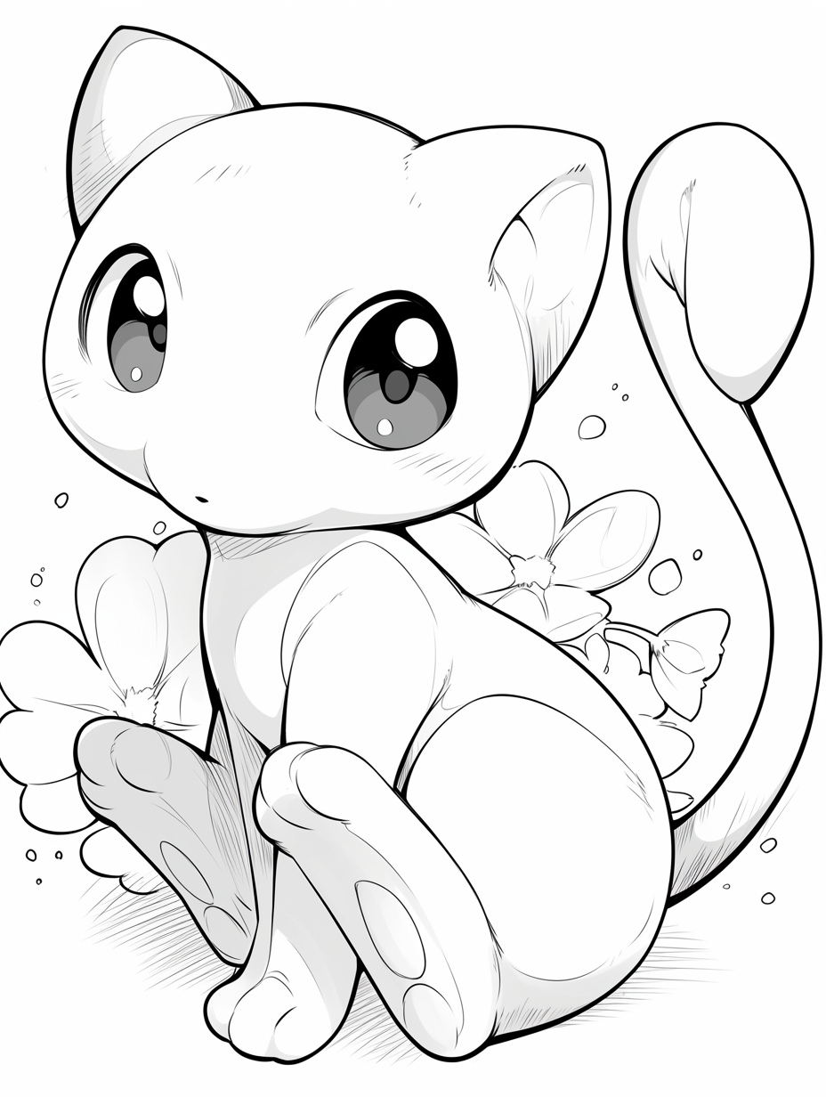 german pokemon card price guide Kawaii Coloring Sheets: Free Printable Page 3 | Pokemon coloring