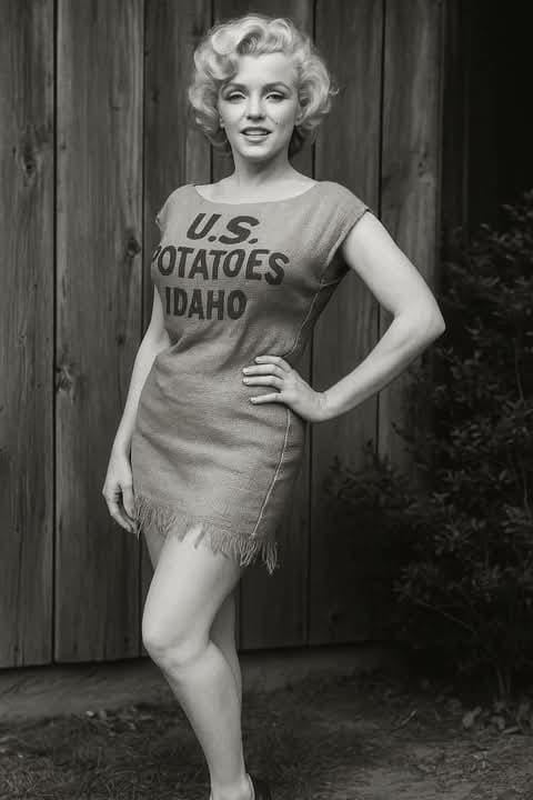 marilyn monroe red dress potato sack Marilyn Monroe