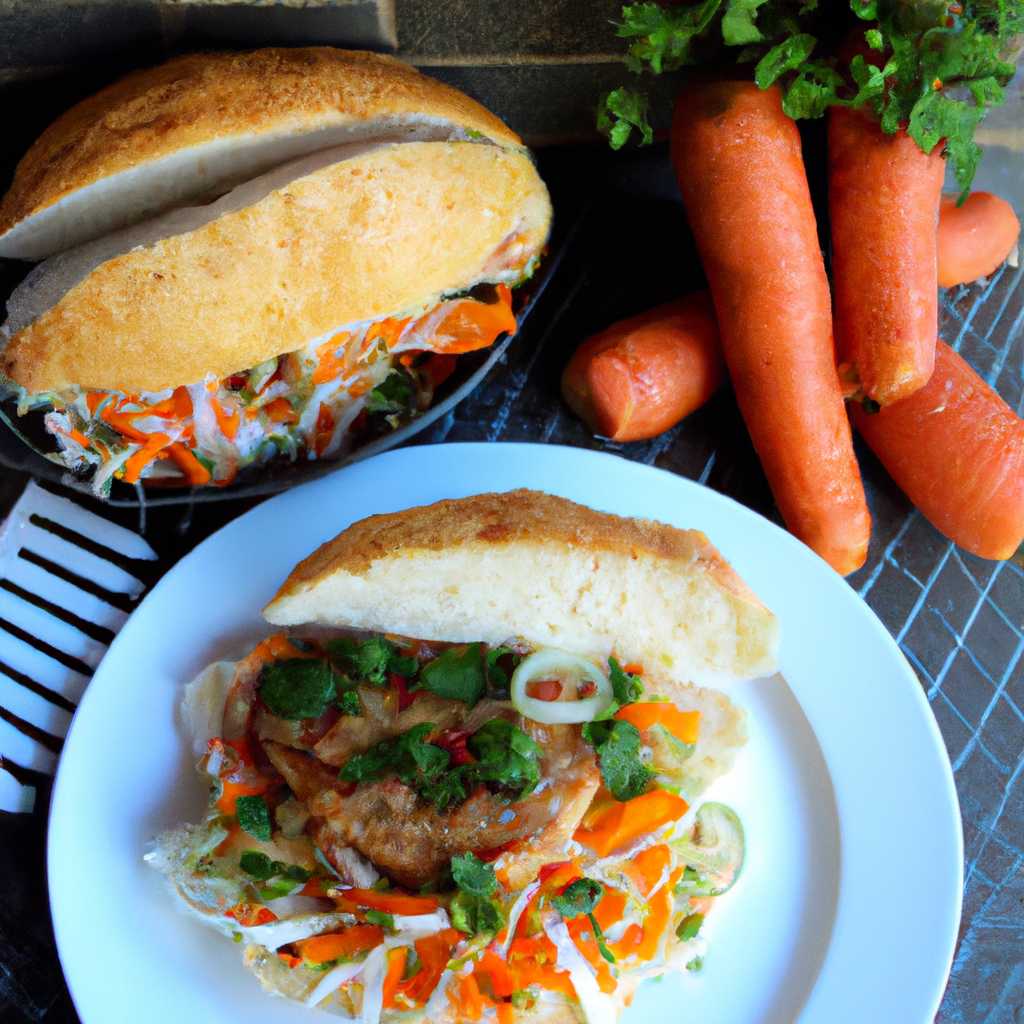Vietnamese-style Bahn Mi Burgers with Lemongrass Pork, Pickled Carrots and Daikon, Cucumber, Cilantro