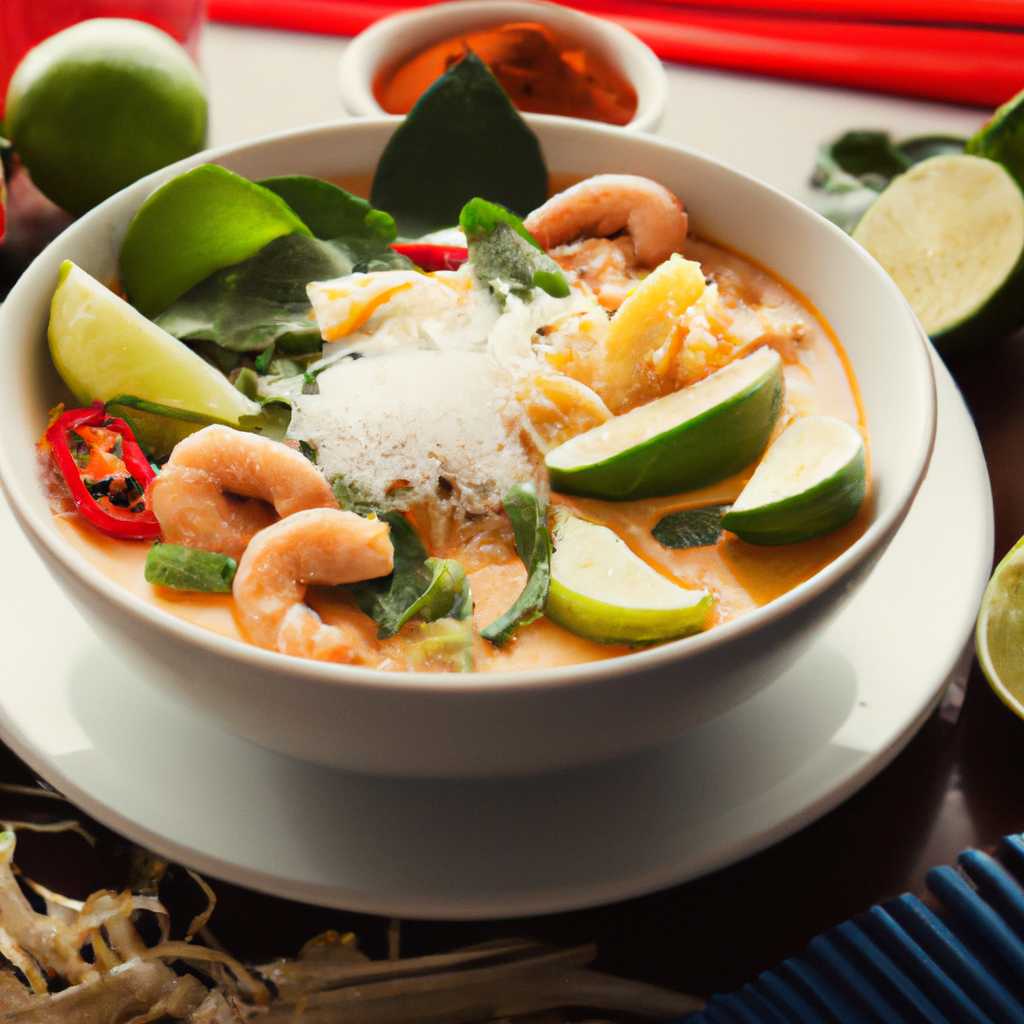Thai-inspired Red Curry Coconut Noodle Soup with Shrimp, Tofu, Mushrooms, and Bok Choy