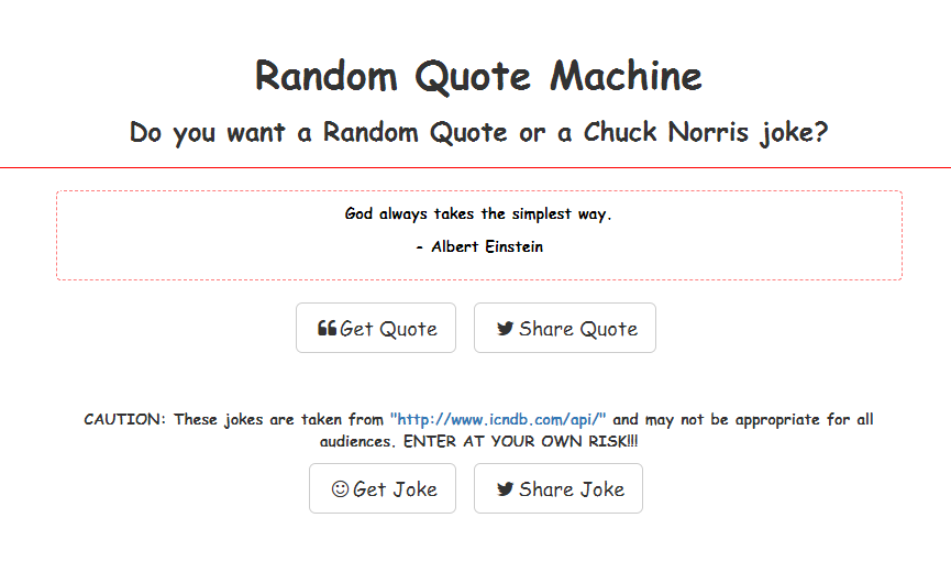 Random Quote Machine