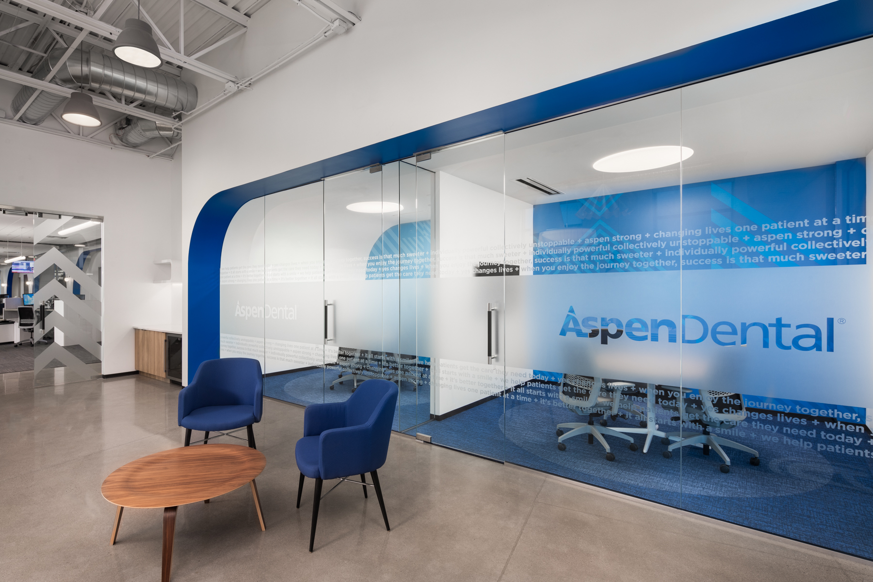 They live a mile from the office and enjoy working with a fun and. spaces