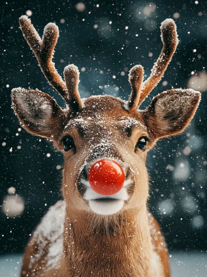 Rudolf Rote Nase Card Design