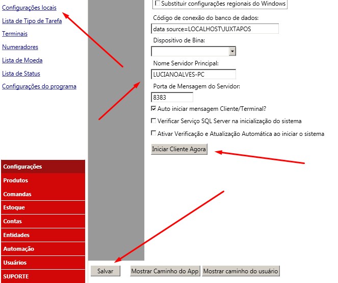Ativando servidor de mensages