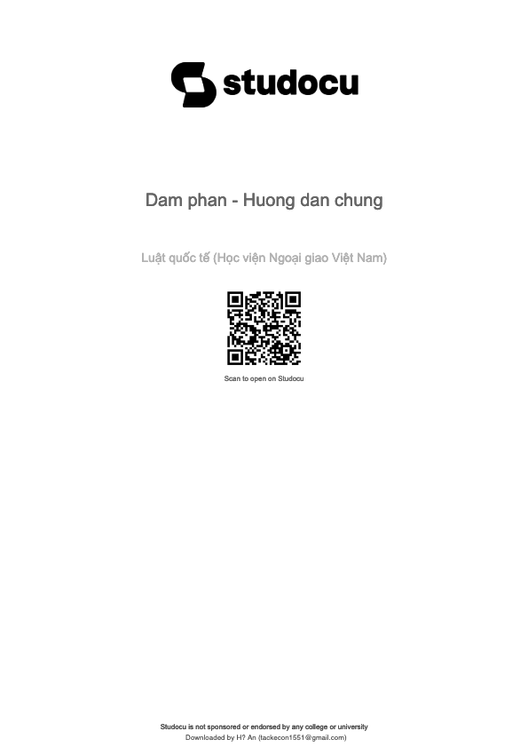 Dam phan - Huong dan chung