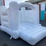 10x12 Gloss White Economy Castle With Shaped Tube