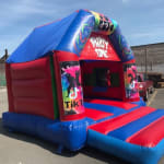 14 X17 A Frame Red And Blue Slide Bounce Combi Castle