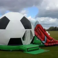 Football Bouncy Castle With Slide