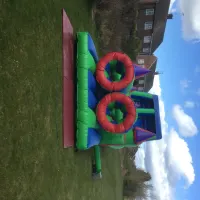 Obstacle Course With Big Slide