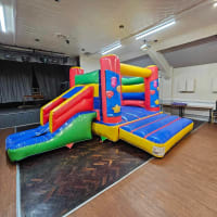 Blue Party 18ft X 14ft H Frame Multicoloured Side Slide Combi