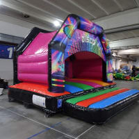 Adult Disco Bouncy Castle Coloured