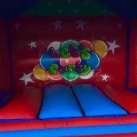 Adult Party Time Balloons Deluxe All Ages Bounce And Side Slide Castle 21ft Wide X 17ft Deep X 12ft Tall